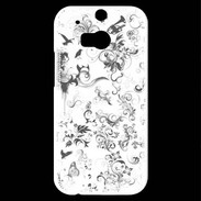 Coque HTC One M8s Design Fleur Tribal