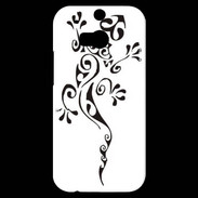Coque HTC One M8s Pompiers en noir et blanc