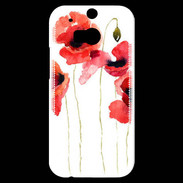 Coque HTC One M8s Dessin de coquelicot
