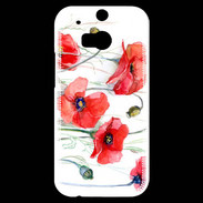 Coque HTC One M8s Fleurs en peinture 250