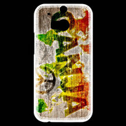 Coque HTC One M8s Rasta Ganja