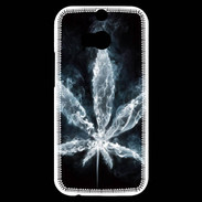 Coque HTC One M8s Feuille de cannabis en fumée
