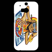 Coque HTC One M8s Rasta DJ Jamaïca
