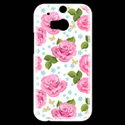 Coque HTC One M8s Vintage Rose 3