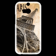 Coque HTC One M8s Tour Eiffel vertigineuse vintage