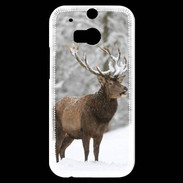 Coque HTC One M8s Cerf en hiver 50