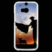 Coque HTC One M8s Silhouette d'un toréador