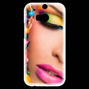 Coque HTC One M8s Joli maquillage 5