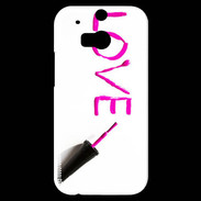 Coque HTC One M8s Love avec vernis à ongle