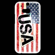 Coque HTC One M8s Drapeau USA 8