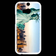 Coque HTC One M8s Statue de la liberté et ville de New York 15