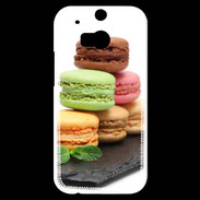 Coque HTC One M8s Macarons sur ardoise