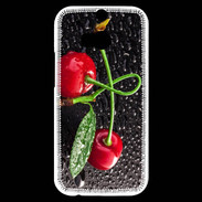 Coque HTC One M8s Duo de Cerises sous la pluie