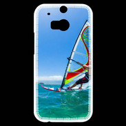 Coque HTC One M8s Planche à voile au soleil