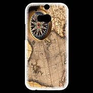 Coque HTC One M8s Vintage compas de navigateur