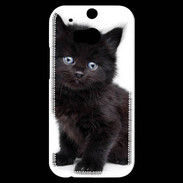 Coque HTC One M8s Petit chaton noir