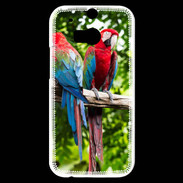 Coque HTC One M8s Couple de macaw