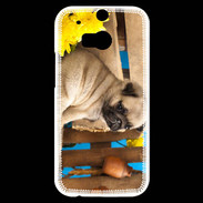 Coque HTC One M8s Chiot Carlin