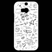 Coque HTC One M8s Mélange de mots