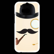Coque HTC One M8s Moustache So British