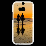 Coque HTC One M8s Balade romantique sur la plage 5