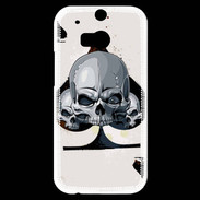 Coque HTC One M8s Carte tête de mort pique