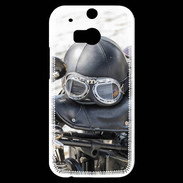 Coque HTC One M8s Casque de moto vintage