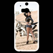 Coque HTC One M8s Moto cross sexy 