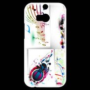 Coque HTC One M8s Abstract musique