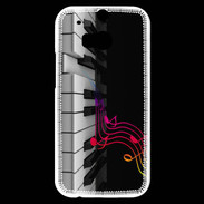 Coque HTC One M8s Note de musique et piano 1