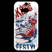 Coque HTC One M8s Urban Skate Graffiti