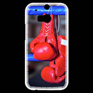 Coque HTC One M8s Paire de gants de boxe rouge