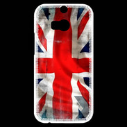 Coque HTC One M8s Drapeau anglais grunge