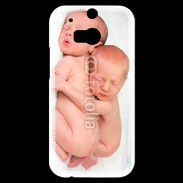 Coque HTC One M8s Duo de bébés qui dorment