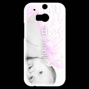 Coque HTC One M8s Bébé ailes d'ange rose