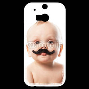 Coque HTC One M8s Bébé avec moustache