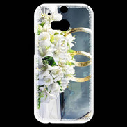 Coque HTC One M8s Composition florale mariage