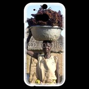 Coque HTC One M8s Femme tribu afrique 2