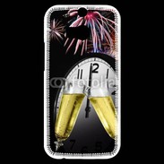 Coque HTC One M8s Feu d'artifice jour de l'an