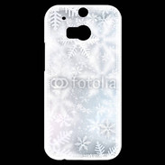 Coque HTC One M8s Etoiles de neige