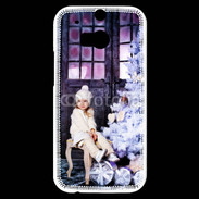 Coque HTC One M8s Sapin de Noël et petite fille