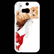 Coque HTC One M8s Chaton Noël