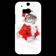 Coque HTC One M8s Chat Noël 3