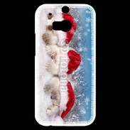 Coque HTC One M8s 3 chatons Noël