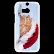 Coque HTC One M8s Chaton Noël 2