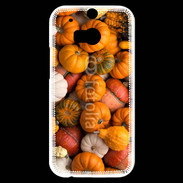 Coque HTC One M8s fond de citrouilles automne