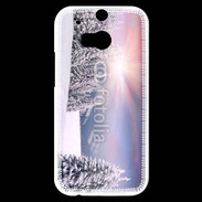 Coque HTC One M8s paysage d'hiver