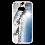 Coque HTC One M8s paysage d'hiver 3