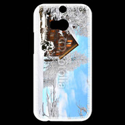 Coque HTC One M8s Chalet enneigé 2