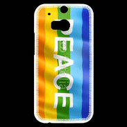 Coque HTC One M8s Rainbow peace 5